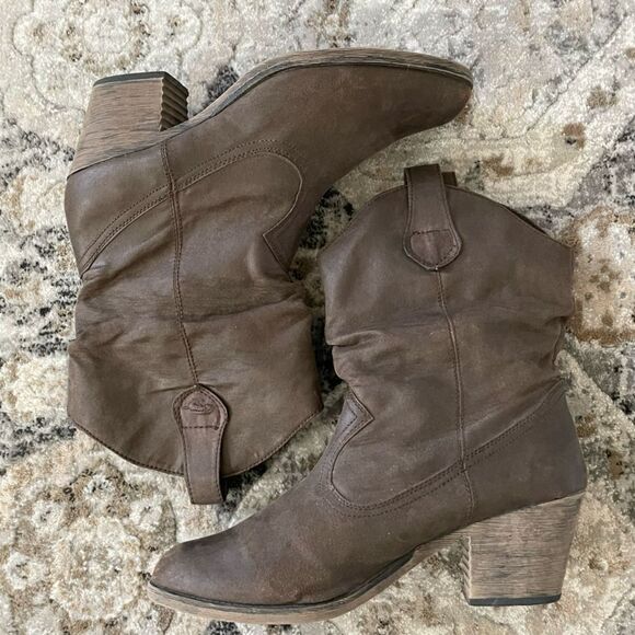 Rocket Dog Rustic Western Pull On Boots - Picture 1 of 10